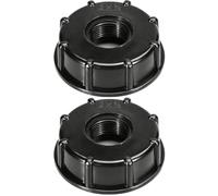 2 Adaptateurs Cuve 1000L Bouchon 3/4 Pouce Raccord Robinet IBC Set | Réservoir eau, plastique robuste, étanche durable, installation simple, universel compatible, duo pratique qualité fiable