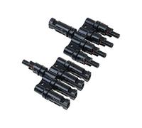 2 adaptateurs en T pour 4 panneaux solaires compatibles avec MC4 Revolt