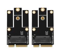 2 adaptateurs M.2 NGFF vers Mini PCI-E (PCIe + USB) neufs pour carte Wi-Fi/Bluetooth sans fil (WLAN) Intel AX200 9260 8265 8260