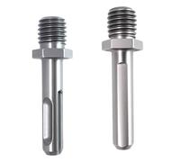 2 adaptateurs M14 pour couronnes diamantées, raccord perceuse SDS Plus 10 mm et queue triangulaire 10 mm, accessoires robustes en acier carbone pour percer granit, béton, verre, brique et carrelage