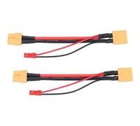 2 Adaptateurs XT60, Câble 14 AWG, Prise JST 22 AWG Connecteurs RC, Drone & Hélicoptère, Rouge G