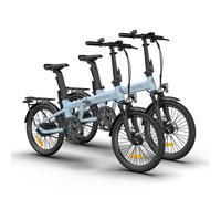 2*ADO Air 20 Pro vélo électrique pliant, Pedelec, transmission par courroie, 20", moteur brushless Bafang, 2 vitesses, homme/femme