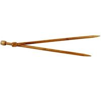 2 Aiguilles A Tricoter En Bambou 35 cm - Ø 10 mm