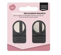 Vaessen Creative Ensemble de Deux Aimants de Remplacement pour Stamp Easy Tool et Autres Plates-formes D'estampage, Mini Aimants Puissants et Ronds pour Loisirs Créatifs