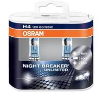 2 AMPOULE H4 12V 60 55W OSRAM NIGHT BREAKER UNLIMITED +110 +35M +20