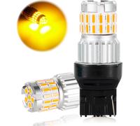 2 Ampoule LED à Dissipation Thermique Rapide pour Voiture Canbus Lumière Etanche 6500K T20 Lumière Jaune