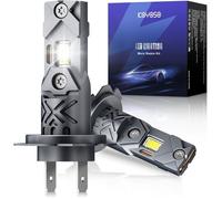 2 Ampoule LED H7 22000LM 6500K Blanc IP68 Étanche Véhicule