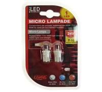 2 Ampoules 1 Led T10 24v Blanc
