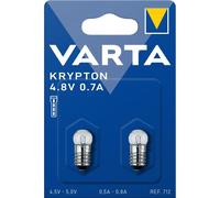 2 Ampoules à Vis Varta 712 Krypton 4,8V 0,7A
