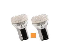 2 Ampoules Ba15s Led - 12v - 21w - Eclairage Orange