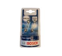 2 Ampoules Bosch Feu Arrière, Cabine Pure Light 12V 10W/SV8, 5-8 41 MM
