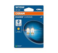 2 Ampoules Clignotantes WY5W 12V 5W W2.1x9.5d OSRAM DIADEM CHROME Pour PKW