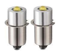 2 ampoules de lampe de poche remplacement P13.5S 3-12V ampoule LED pour lampe torche lanterne travail 160-200LM.