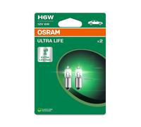 2 Ampoules De Phare H6W 12V 6W BAX9s OSRAM ULTRA LIFE Pour Diverses Voitures