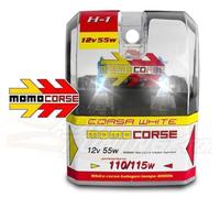 2 Ampoules H1 - Ice White - 12v 55w 4000k - Rendu 110w - Homologue Momocorse