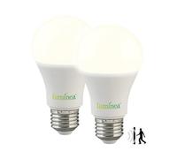 2 ampoules LED avec capteur de mouvement E27 / 9 W / 850 lm / blanc chaud 3000 K