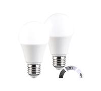 : 2 ampoules LED E27 / 1521 lm / blanc lumière du jour avec 3 niveaux de luminosité