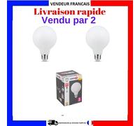 2 Ampoules LED Filament Globe E27 95mm 1055Lm 75W Blanc Neutre Natulight LEXMAN