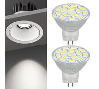 2 ampoules LED MR11 12V 3W culot céramique sans UV pour chambre salon
