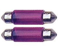 2 Ampoules Navettes - 12v/10w - T11x35 - Violette - C5w
