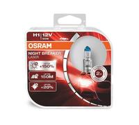 2 ampoules phare auto NIGHT BREAKER LASER H1 - Osram - Halogène 12V