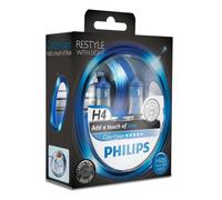 2 Ampoules Philips H4 Colorvision Bleu 60/55 W 12 V