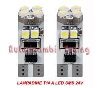 2 Ampoules T10 24V W2,1X9,5D 5LED SMD 6500K Canbus Pour Camion Iveco Man Scania
