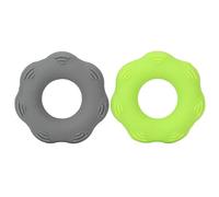 2 anneaux de renforcement de la force des mains en silicone, 1 anneau d'exercice vert de 18 kg (40 lb), anneau de renforcement gris de 18 kg (40 lb) pour l'entraînement musculaire