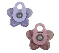 Lot de 2 anneaux de dentition réfrigérants étoiles rose TU