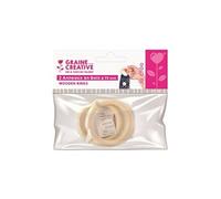 2 anneaux en bois ø 75 mm