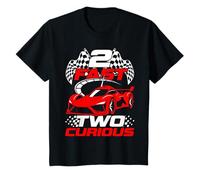 2 Ans 2e Anniversaire Two Fast Red Racecar 2 Curious T-Shirt