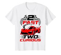 2 Ans 2e Anniversaire Two Fast Red Racecar 2 Curious T-Shirt