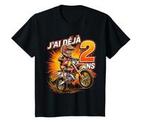 2 Ans Anniversaire J'Ai déjà 2 Ans Motocross Moto T-Shirt