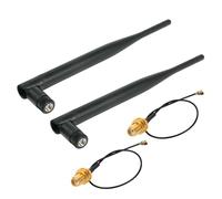 2 Antennes WiFi 900/915/920MHZ 6dBi, Antenne WiFi Longue Portée Compatible Lora, Antenne WiFi PC SMA Omni, Antenne Bluetooth pour Routeur, Gateway et Applications IoT