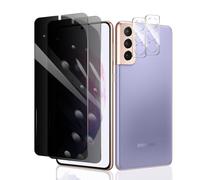 2×Anti-Espion Verre Trempé pour Samsung Galaxy S21+/S21 Plus + 2×Protection Camera Objectif Arriere appareil Photo, Privacy Film de Protection écran Anti-Spy, Dureté 9H Glas, Anti Rayures