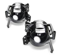 2 ANTIBROUILLARD NOIR TRANSLUCIDE BMW SERIE 5 E60 E61 PHASE 1 DE 7/03 A 03/2007