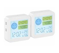 : 2 appareils de mesure COVT/CO2 avec horloge et thermomètre