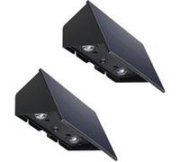 Lumisky Projecteurs solaires BLINKY Lot de 2 Applique murale LED blanc froid H18 cm