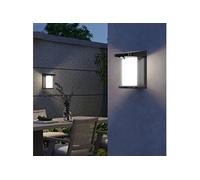 Lot de 2 projecteurs solaires - LUMISKY - LUSTY - H18 cm - Applique mural avec détecteur de mouvement - LED blanc