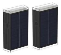 2 Appliques murales solaires RODY H18 cm Noir G