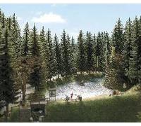 2 Arbres En Sapin Réalistes De 160 Et 175 Mm De Hauteur HO/OO Échelle Busch 6137