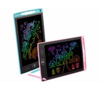 2 ardoises magiques LCD 8,5" - coloris rose/bleu Infactory