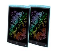 2 ardoises tablettes LCD 12" - coloris bleu Infactory