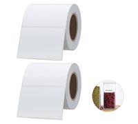 2 Articles Étiquettes Thermiques Autocollantes Imperméables T50M Pro, 240 Pièces par Rouleau, Noir sur Blanc, Compatibles avec Étiqueteuses SUPVAN, pour Produits Alimentaires et Bébés