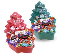 2 Assortiments de 80 chocolats de Noël dans un Joli Sapin | Friandises Célébrations, Milka, Daim, Kinder Schokobons et Mini Bueno à Offrir en Fin d'Année