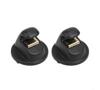 2 Attaches Visière pour soleil OEM 5G0857561B Gris 2 Attaches(Black)
