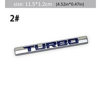 2¿ Autocollant 3d En Métal 210 220 Turbo, 1 Pièce, Badge Emblème Pour Ailes Latérales De Voiture Et Coffre Arrière