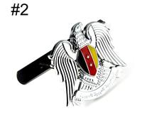 2¿ Autocollant Métallique Chromé Avec Logo D'aigle De L'allemagne, Autocollant De Calandre Avant De Voiture Pour Camion Suv