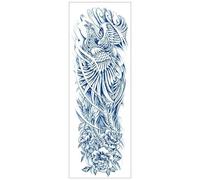 2 Autocollants De Tatouage De Bras Complet À Base De Plantes Autocollants De Tatouage Temporaires De Jus Semi-Permanent De Jambe De Fleur De Bras De Fleur Imperméable Longue Durée