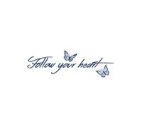2 Autocollants De Tatouage Temporaire En Anglais À Phrase Courte, Encre Végétale À Jus, Imperméable, Semi-Permanent Et Longue Durée 2 Semaines, Clavicule Féminine, Papillon Mâle